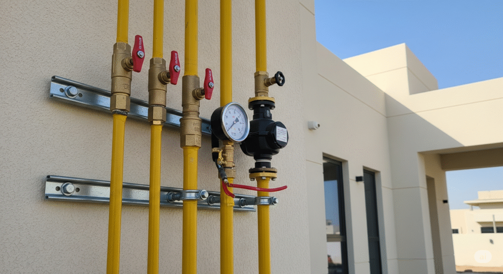 تركيب وتمديد خطوط الغاز المركزي بأمان في الكويت