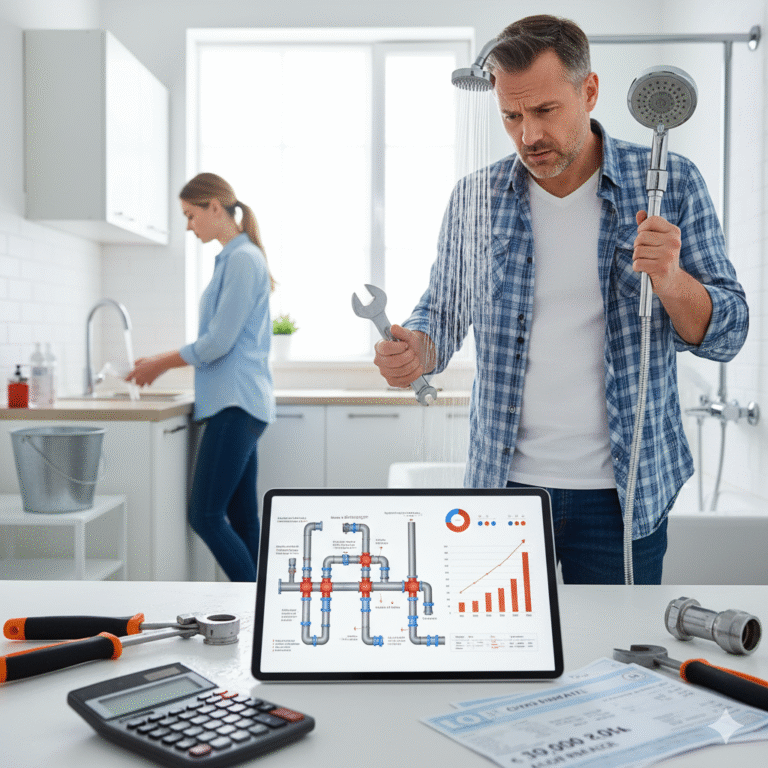 حل مشكلة ضعف ضغط الماء بالمنزل